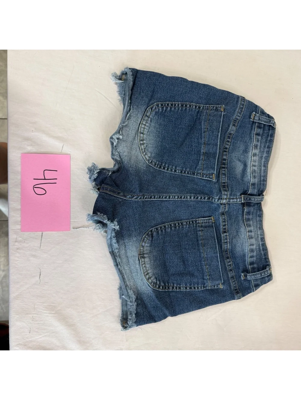 ROMWE Denim Shorts with Star Sequin Patches Junior Size Medium